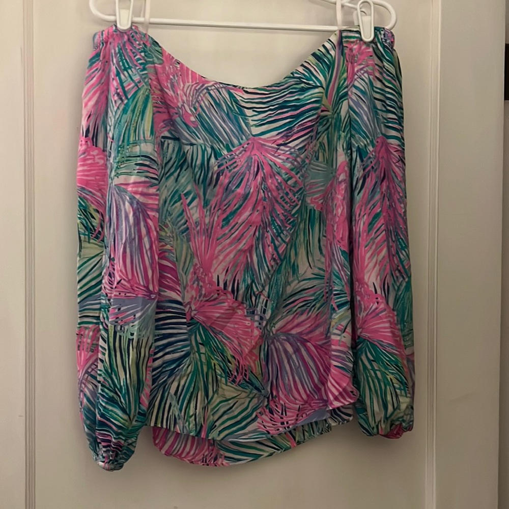 Lilly Pulitzer strapless long sleeve